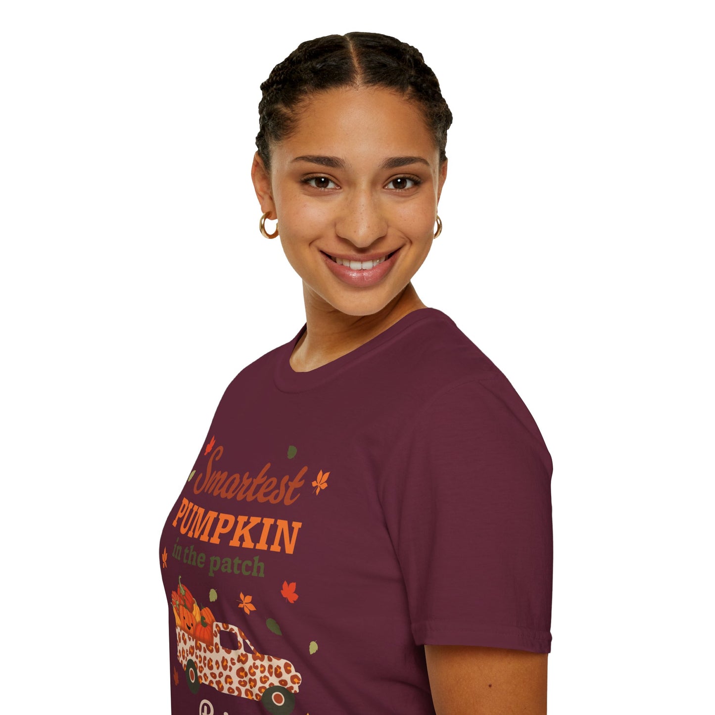 Custom Name Fall Unisex T-Shirt - Smartest Pumpkin in the Patch