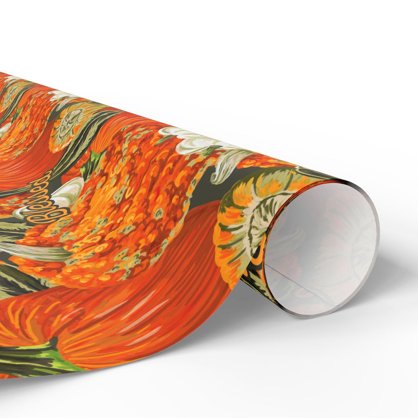 Fall Pumpkins Wrapping Paper - Thankful, Grateful, Blessed