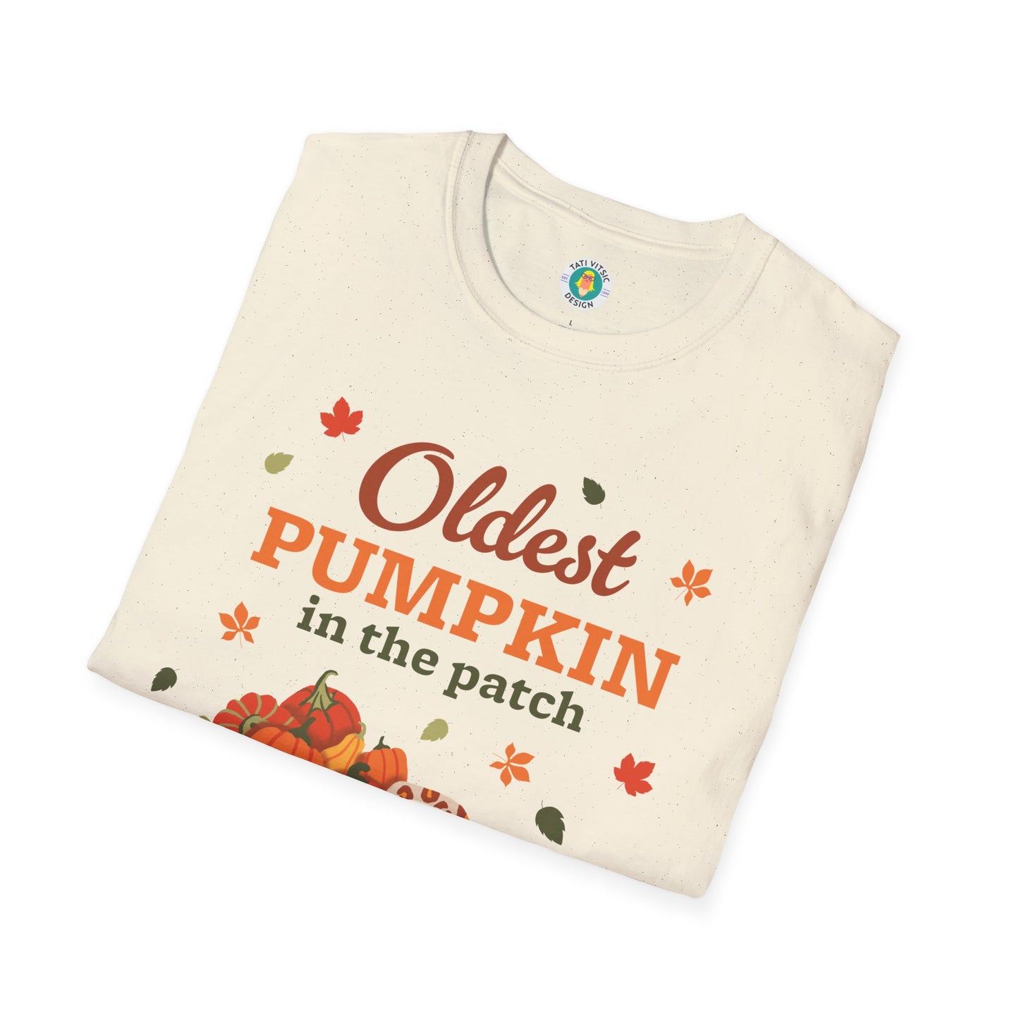 Custom Name Fall Unisex T-Shirt - Oldest Pumpkin in the Patch