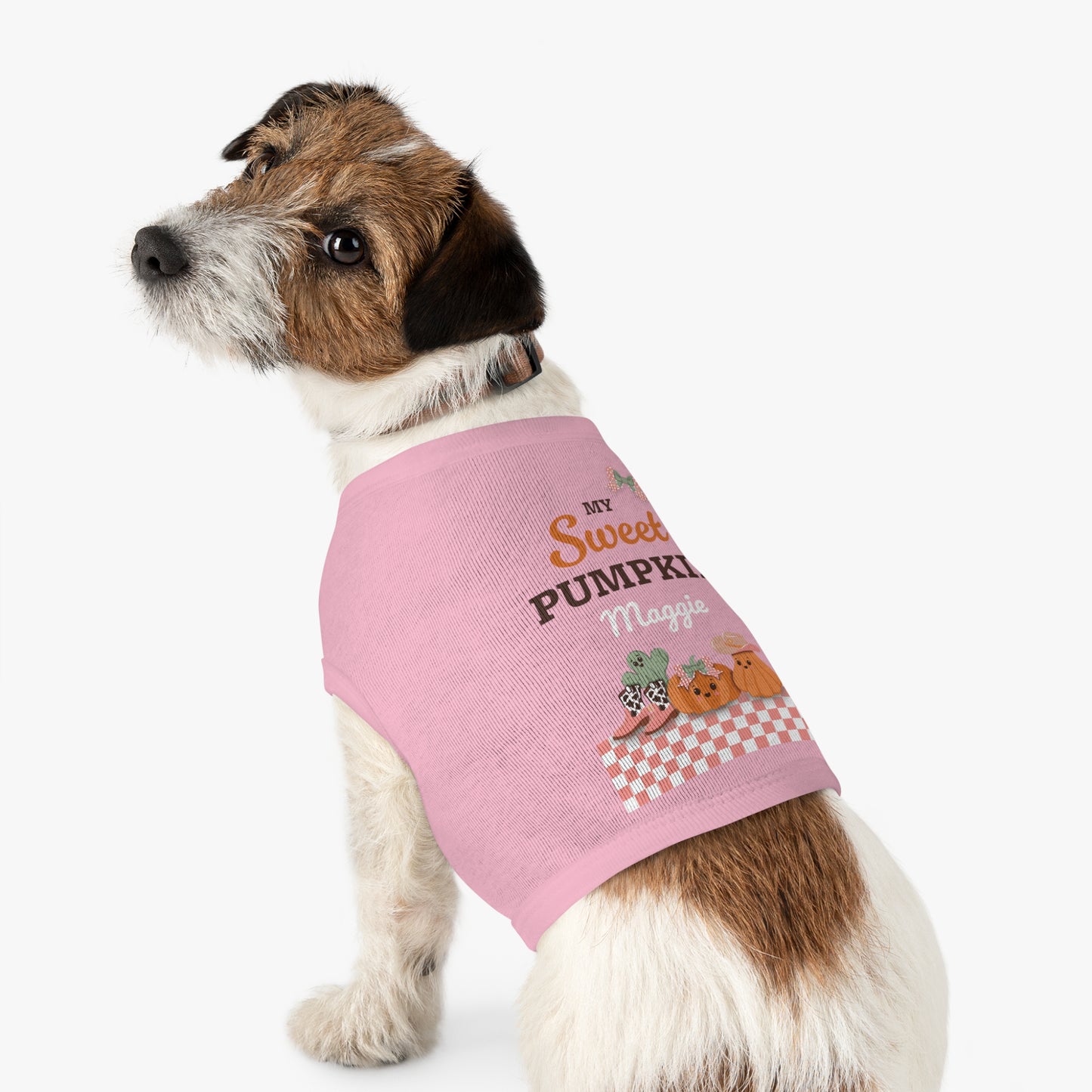 Custom Name Thanksgiving Pet Tank Top - My Sweet Pumpkin