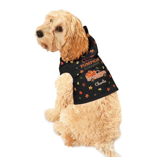 Custom Name Fall Pet Hoodie - Cutest Pumpkin in the Patch