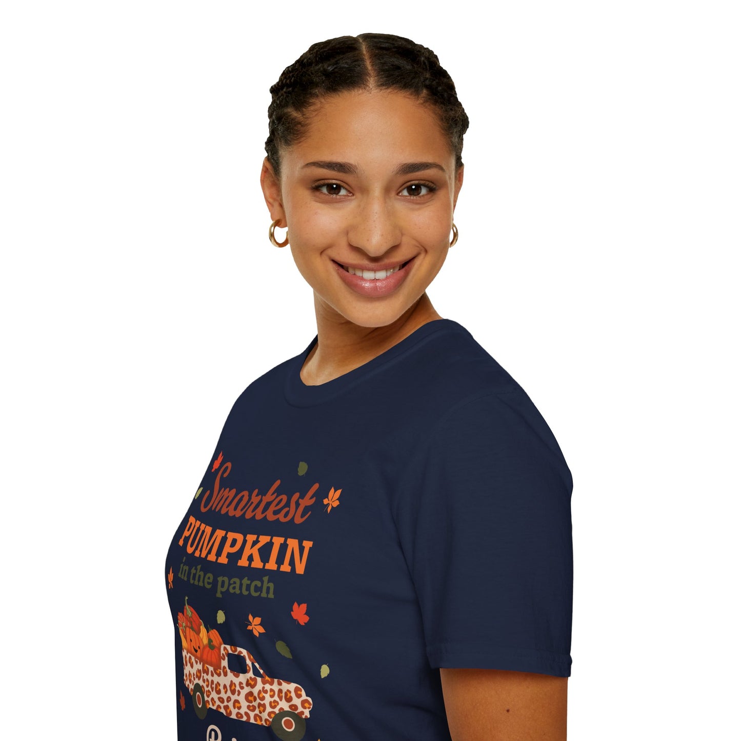 Custom Name Fall Unisex T-Shirt - Smartest Pumpkin in the Patch