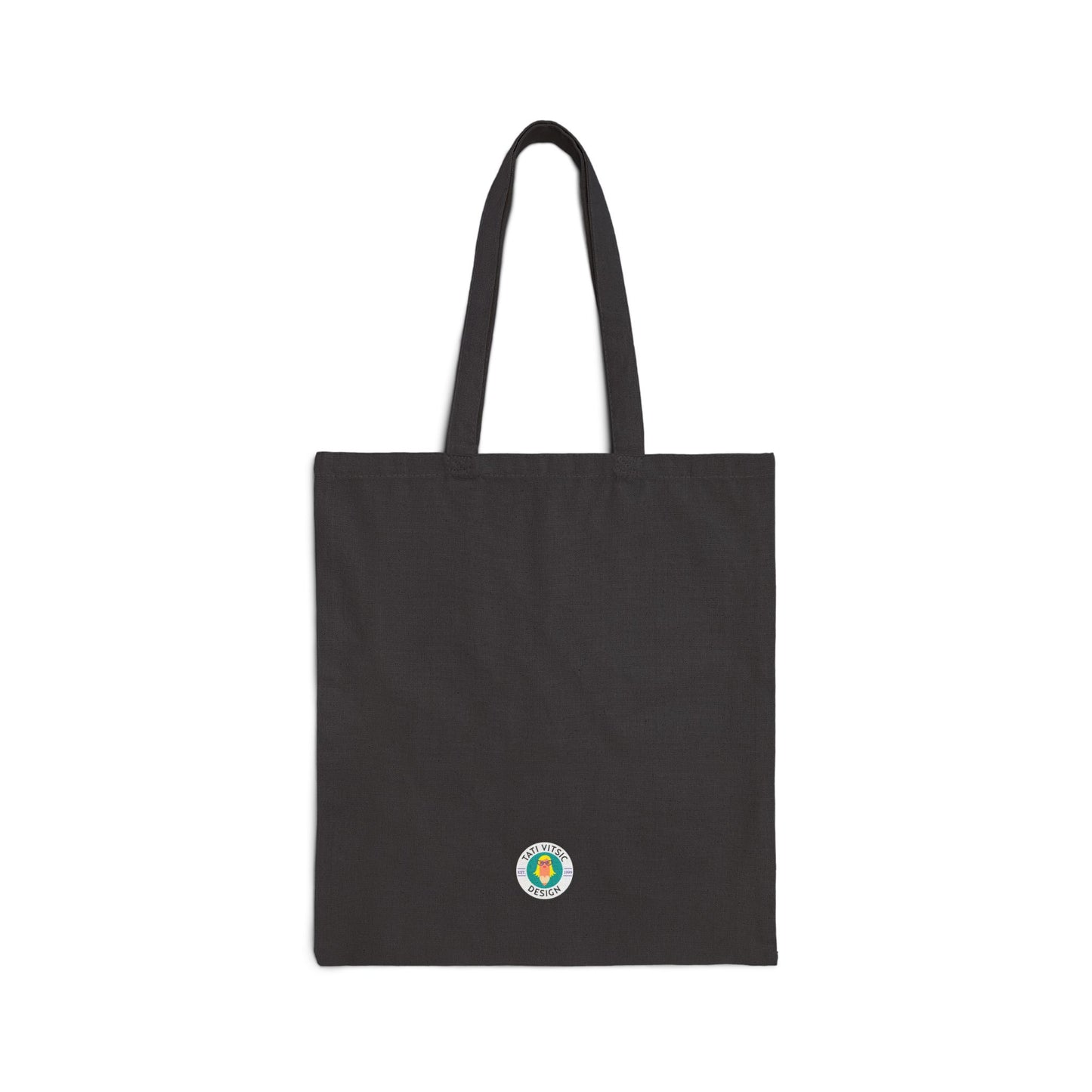 Halloween Trick or Boo Cotton Canvas Tote Bag - Black
