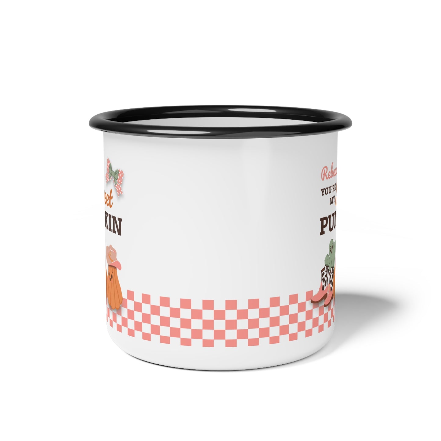 Customized Name Enamel Mug (12oz) - You're my Sweet Pumpkin