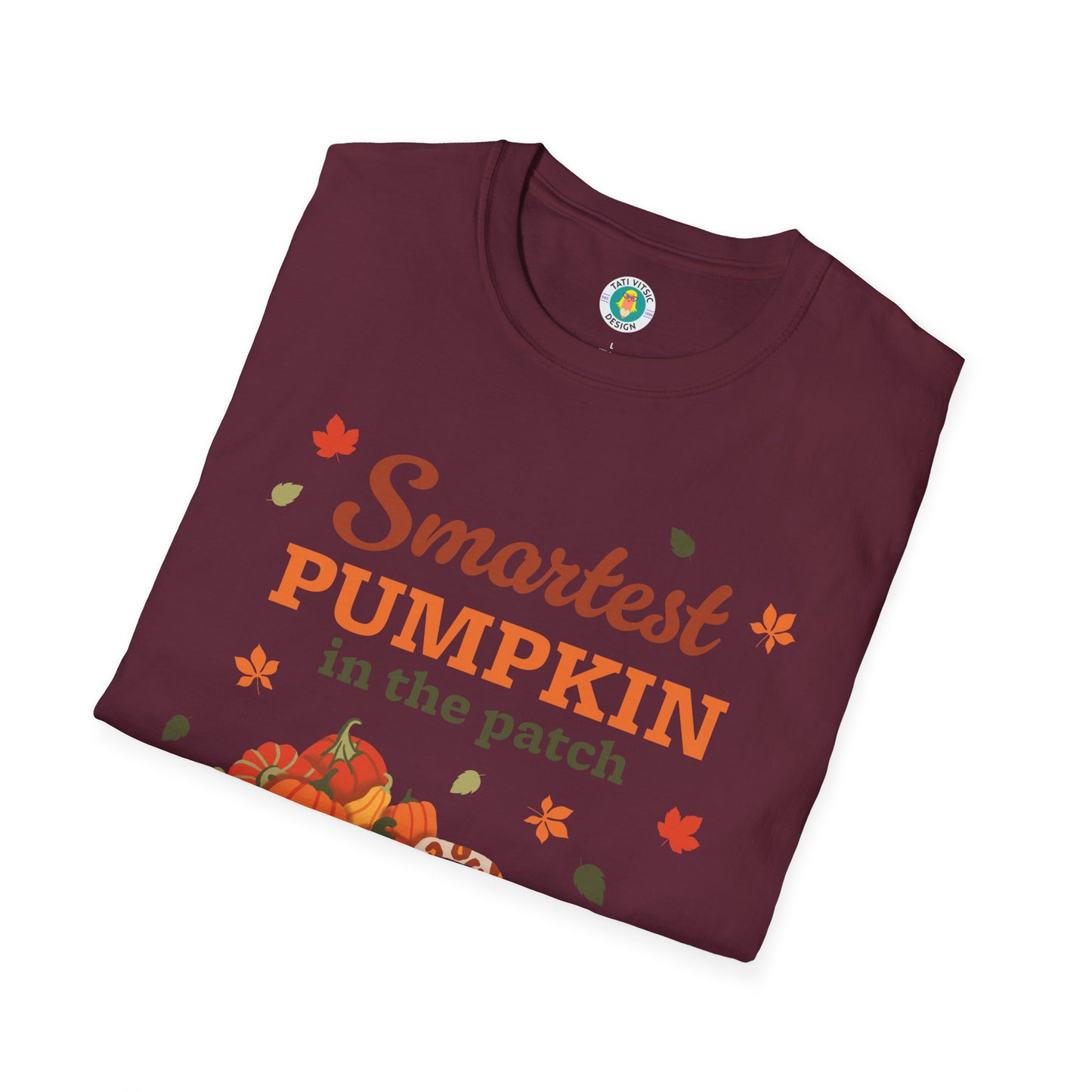 Custom Name Fall Unisex T-Shirt - Smartest Pumpkin in the Patch