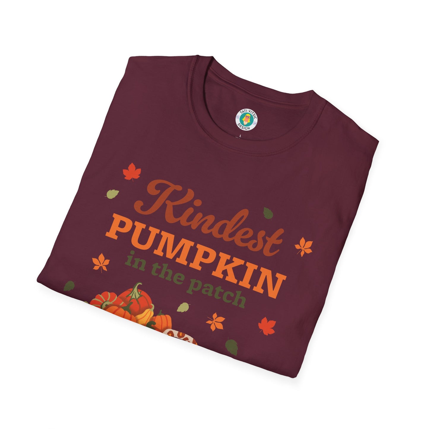 Custom Name Fall Unisex T-Shirt - Kindest Pumpkin in the Patch