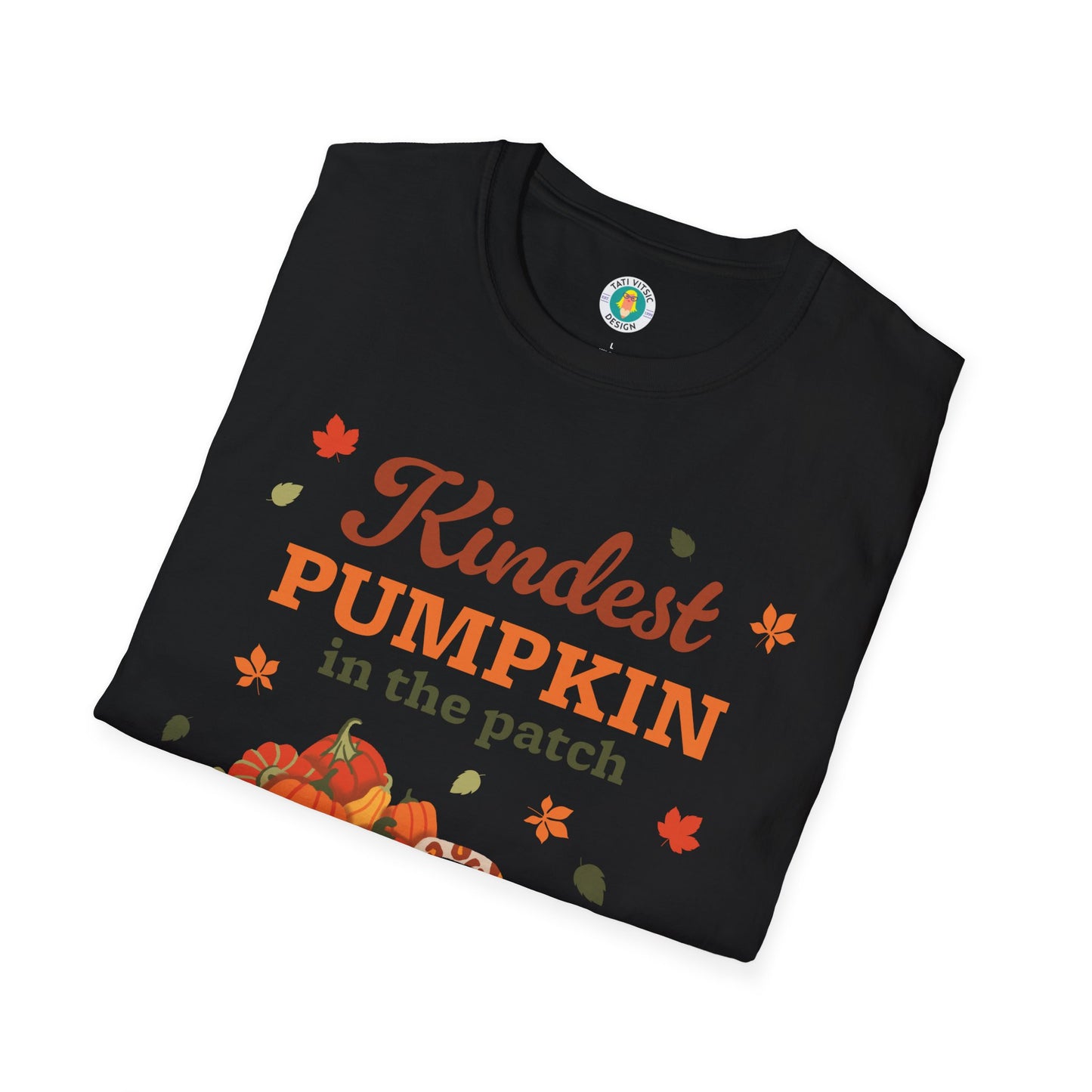 Custom Name Fall Unisex T-Shirt - Kindest Pumpkin in the Patch
